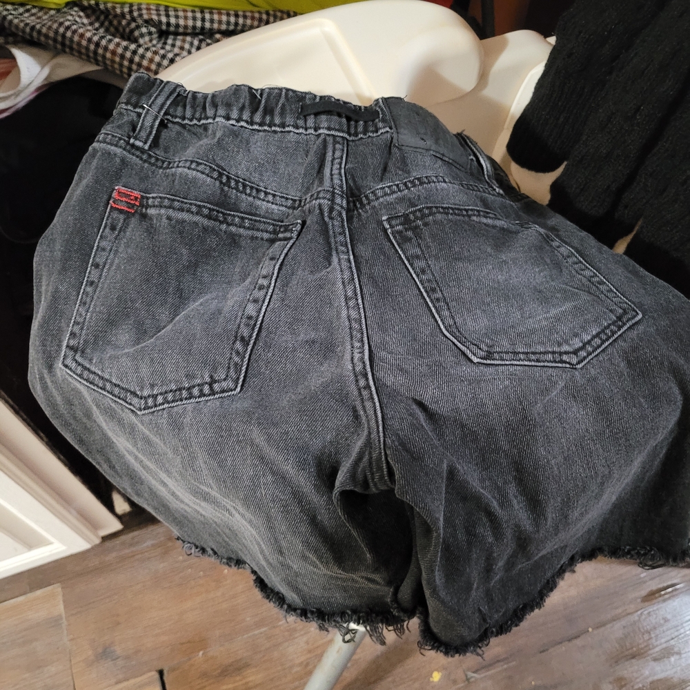 BDG Dark Gray Jean Shorts - Picture 2 of 3